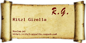 Ritzl Gizella névjegykártya