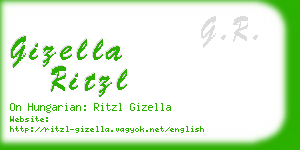 gizella ritzl business card